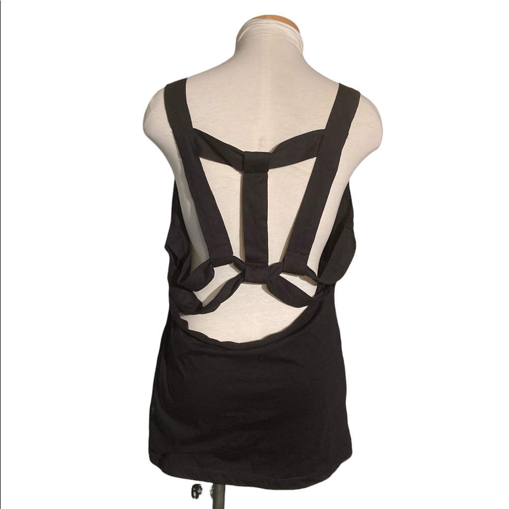 Fabletics Lauren Black Tank Strappy Back Size XXL - Picture 8 of 8